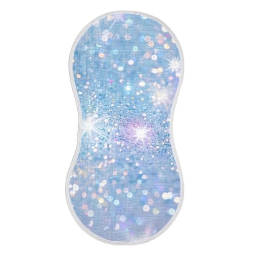 2 Pack Baby Burp Cloths, Soft Absorbent Burping Cloths for Babies, Cotton Milk Spit Up Rags, Large Size for Newborns, Baby Boys and Girls (Beautiful Sparkle)2