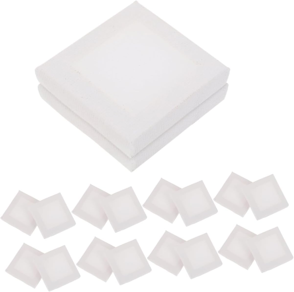 20pcs Mini Cotton Canvas Frames for Painting Small DIY Art Boards for Home Decor Sturdy Canvas Painting Kits for Crafting and Creative Projects