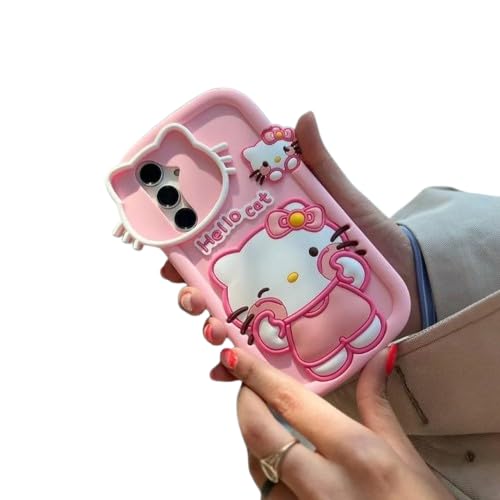 Image of PEEPERLY Back Cover Case for Samsung Galaxy S23 Scratch Resistant Anti-Slip TPU Shockproof Protective Durable Cute Hello Kitty Frame Case for Girls & Women