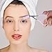 2PCS Eyebrow Scissors with Comb, Stainless Steel Professional Eyebrows Trimmer, Hair Removal Eyebrow Scissors, Eye Brow Shaping Tool for Men and Women