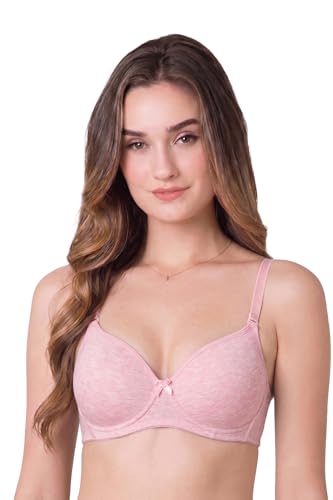 Image of Van Heusen Women's Cotton T-Shirt Bra|16 Hour Comfort|Everyday Bra|Breathable Perforated Cups|Anti Bacterial Tech|Sweat Absorbent|Padded|Wireless|Coverage|No Slip Soft Straps|Detachable Straps