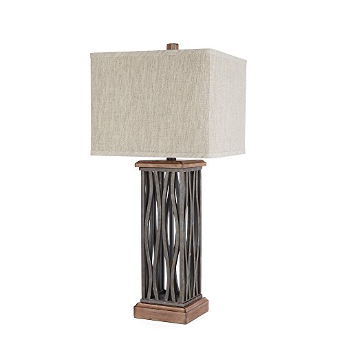 Best Deal Silverwood CPLT1381-COM The Ronan 29" Metal Table Lamp with Shade, H, Brown