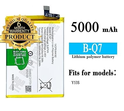 Image of THE BATTERY STORE Original B-Q7 Battery for Vivo Y53S / V2111A / V2058 Battery with 6 Month warrenty**** (PPP60)