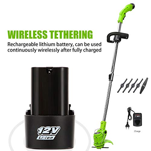 Elektro-Rasenmäher, 45W Jäten Artifact Klinge Edelstahl-Teleskop Trimmer, Multi-Funktions-Hover Rasenmäher, Für Garten-Rasen,A