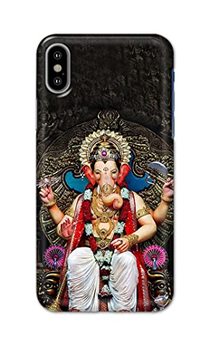 Image of Generic PRINTFIDAA Lord Ganesh Bappa Moriya Printed Designer Hard Back Case Cover for Apple iPhone X /iPhone 10 / iPhone Ten /iPhone Xs -(TI) MVN1010