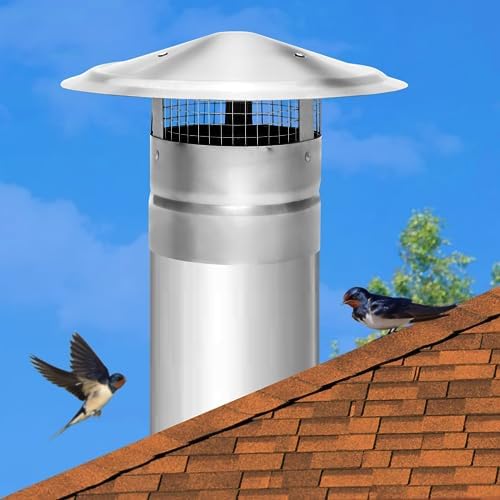 6” Stainless Steel VacuStack Chimney Cap for Solid Pack