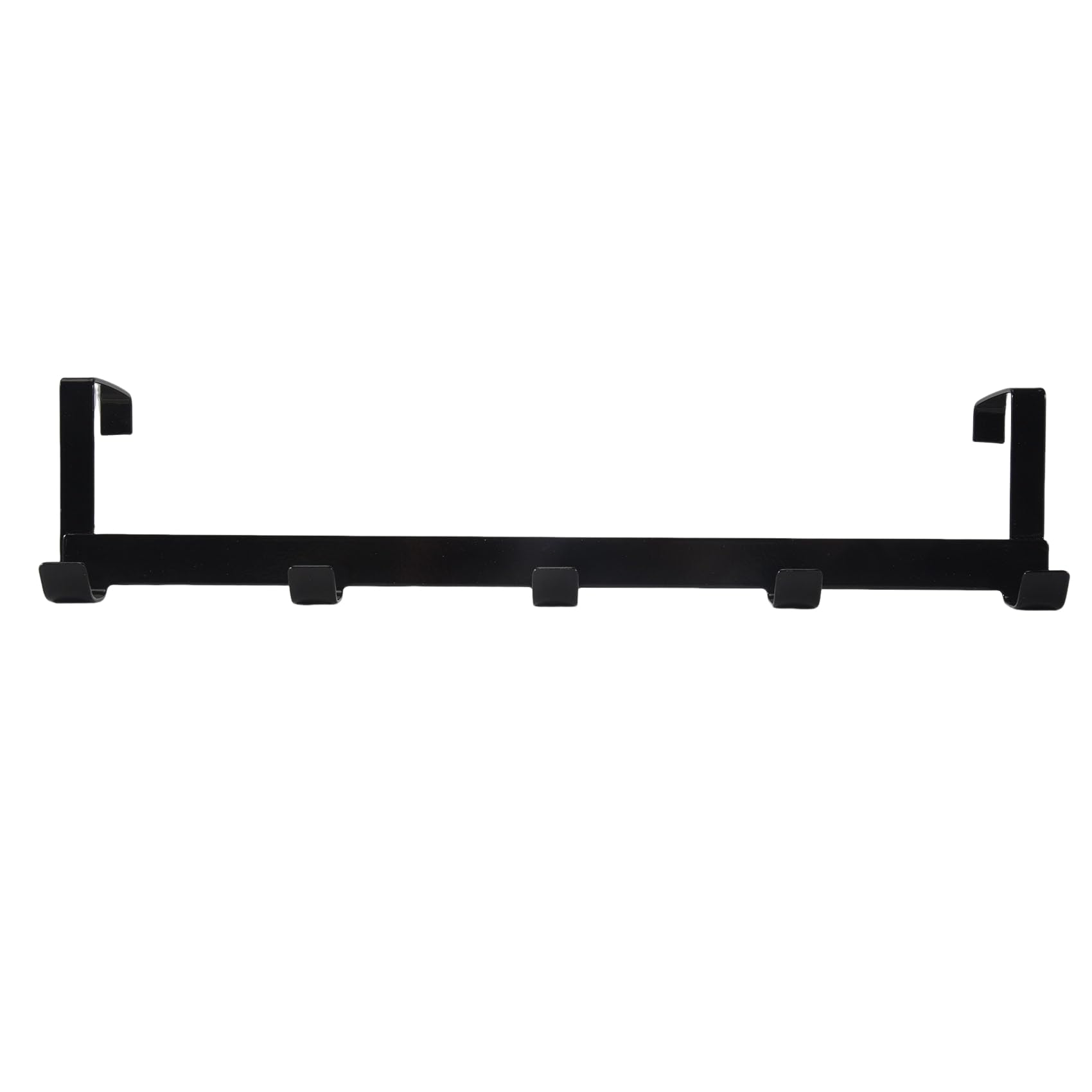 CTRLZS Smart Wide over the Door Rack Wrought Iron Hook Black