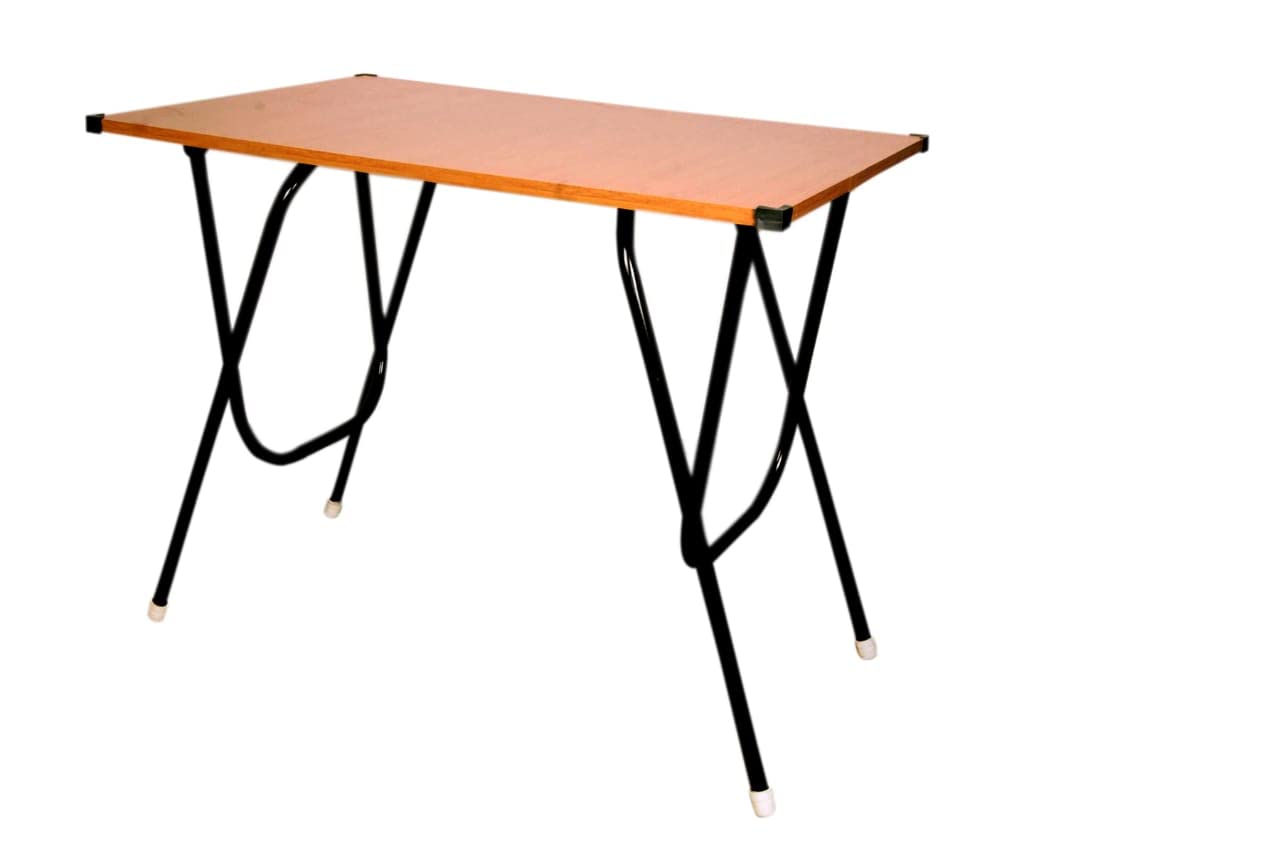 Engineered Wood Multipurpose Foldable Office Table For Home/Office Desk (Beige Color,90X60X76 Cms),Laminated