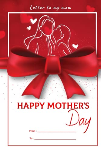 Letter to my mom, Happy Mother’s Day, Gift for mom | 6 x 9 | 30 poems