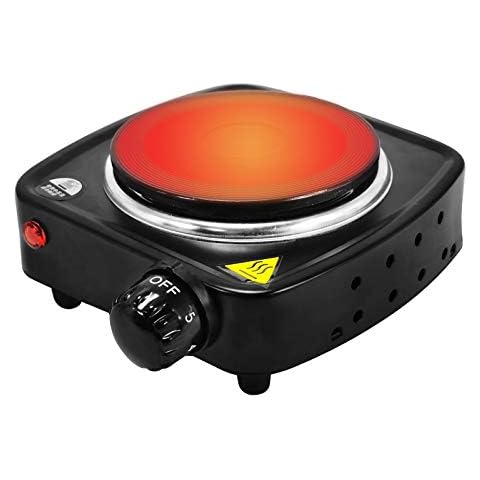 MXBAOHENG Portable Electric Stove 500W Coffee Heater Electric Moka Pot Base Coffee Stove Heat Plate Adjustable Temperature Cookware Adapter Electric Burner Cover