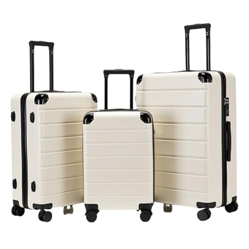 QWAXTRIW QWAXTRIW Suitcase Set Luggage set three sizes silent universal wheel trolley case boarding case password case travel case (Schwarz, 14in+20in+24in+28in)