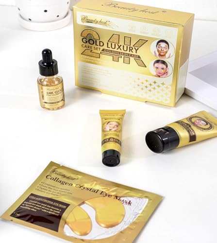 Beauty Host 24K Gold Luxury Anti-Aging Skincare Set – Hydrate,
