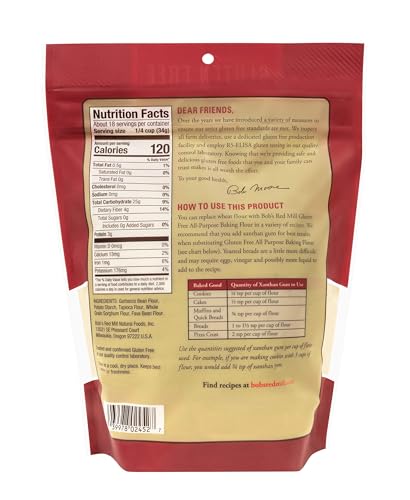 Image of Bob's Red Mill Gluten Free All Purpose Baking Flour, 22oz (Pack of 2) - Vegan, Kosher