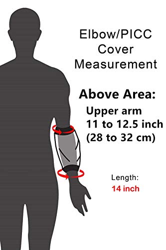 PICC Line Shower Cover Large for Adult, PICC Line Shower Protector for Home Antibiotic IV Line Chemotherapy PICC Line