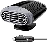 Mupkvy Riscaldatore per Auto, riscaldatori per Auto da 12V per Veicoli, Attacco accendisigari, Riscaldamento rapido, Rotazione a 360 Gradi, sbrinatore/antiappannamento per Il Parabrezza dell