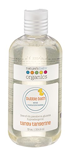 Nature's Baby Organics Bubble Bath, Tangy Tangerine, Cruelty Free, Gentle on Skin, 12 oz
