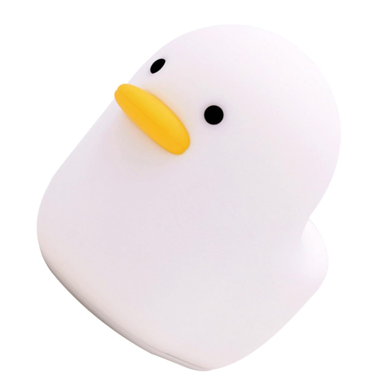 LIFKOME Luz Nocturna Recargable USB de Silicona Color Blanco 3w para Hogar | Diseño Cartoon, Control Táctil, 1200mah, Adorno de Escritorio, Uso Doméstico