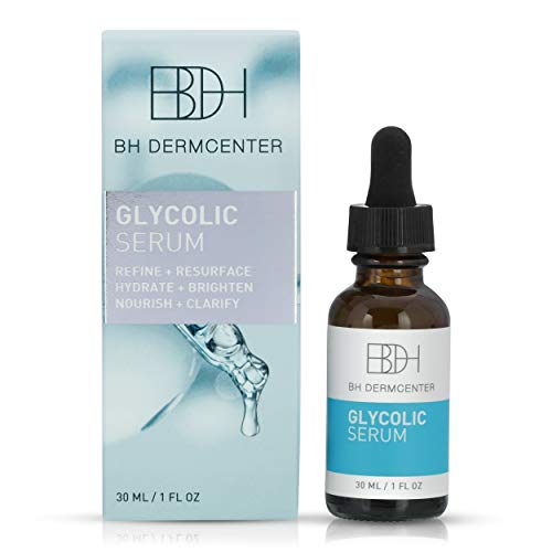 BH DERMCENTER Glycolic Acid Resurfacing Serum - Brightens and Clarifies Skin 1 oz