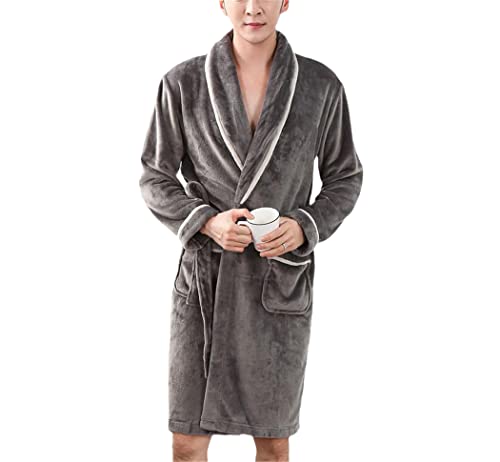Peignoir de bain homme flanelle pour des soirées cocooning à la maison