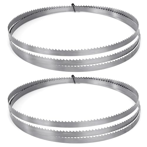 Tunejoy Bandsägeblatt 1790 x 9,5 x 0,35mm 6ZPZ Sägeband für Holzbandsägeblatt Hartholz Brennholz Sperrholz Kunstoff 2 Stück