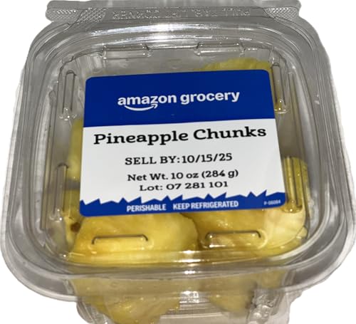 Amazon Grocery, Cut Pineapple, 10 Oz
