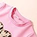 Infant Outfit Pant Sets,Toddler Girls Thick Leopard Print Sweatshirt Pullover+Children Pants Outfits Set Pink
