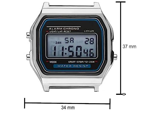 Acnos Premium Vintage Digital Grey Dial Watch - Image 7