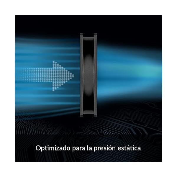 ARCTIC P12 (5 Piezas) - Ventilador PC 120mm, Fan 120mm, Ventilador de Caja, Optimizado para Presión, 1800 RPM - Negro - Image 3