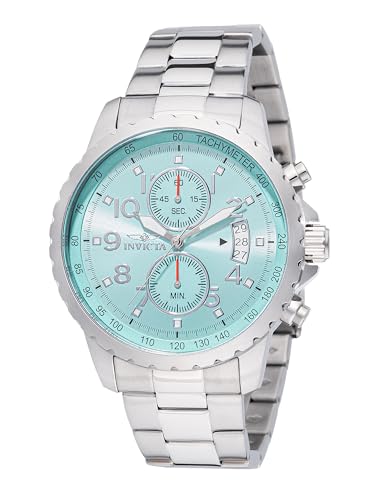 Invicta Specialty Men 45mm Stainless Steel Steel Aqua Blue dial V...