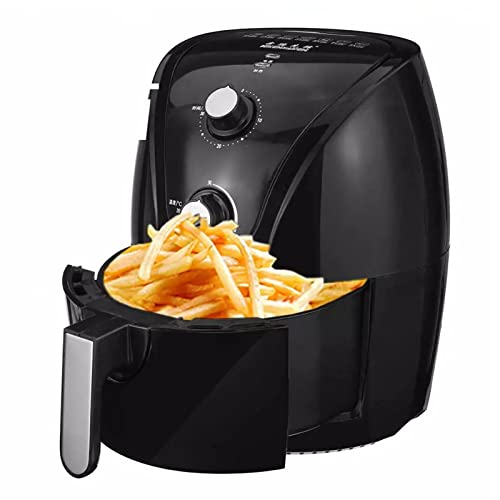 HTYQ 4.6L Ölfreie Gesundheitsluft Fritteuse mit Non-Stick Fry-Korb, 30 Minuten Timer und Temperaturregelung Fritteuse…
