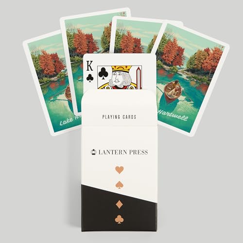 Baraja de 52 cartas tamaño póker Lake Hartwell miniatura 6