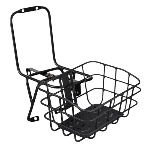 Cesta universal para bicicleta – abrazadera de freno de montaje sin taladrar | Portaequipajes robusto de aluminio | Portabicicletas delantero y trasero para hombres y mujeres | Montaje rápido y ligero