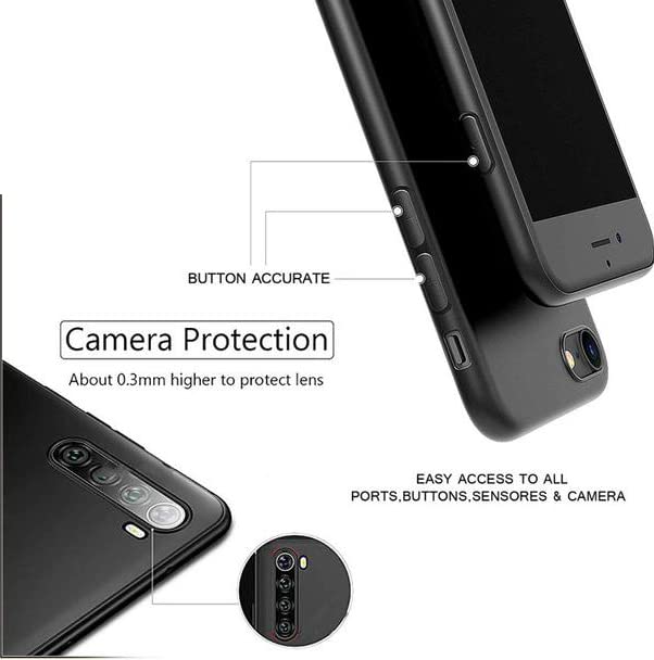 Image of Mobile Back Cover Case for Oneplus 5| One Plus 5 (Silicone Case|CameraProtection|Black SC1510)