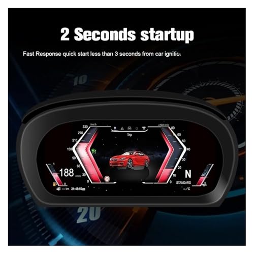 Velocímetro LCD compatible con BMW Serie 3 E90 E91 E92 2005-2012 cuadro digital ID8 6