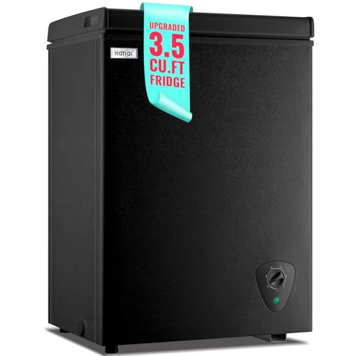 WANAI Chest Freezer Mini Small Deep Freezer Apartment Dorm Freezers with 7 Temp Control Fast Cooling Portable for Home Office Business Dorm White