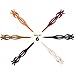 RC ROCHE ORNAMENT 6 Pcs Womens Premium Elegant Curved Side Slide French Concord Beak Durable No Slip Fashion Beauty Accessory Hair Barrette Pin Jaw Teeth Clip, Medium Classic Multicolor