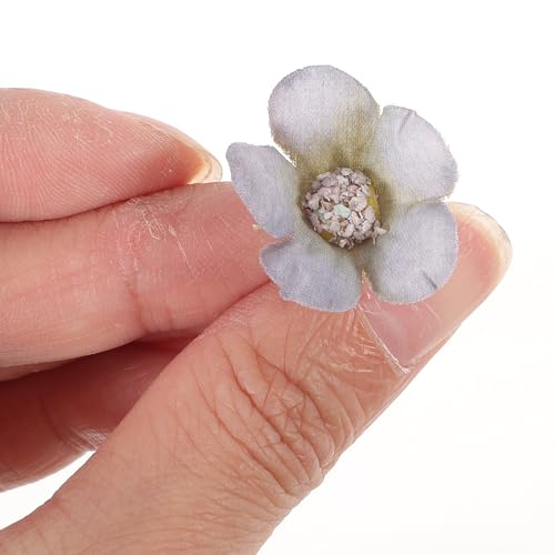 Luxshiny 100個入りミニ造花デイジーフラワーヘッド マルチカラーフェイクフラワーDIYアクセサリー 結婚式 パーティー ホーム ランダムカラー [4]