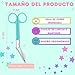 YUME Tijeras Enfermería de Acero Inoxidable con Punta Roma + Llavero Retráctil de Regalo Imagen de YUME Tijeras Enfermería de Acero Inoxidable con Punta Roma + Llavero Retráctil de Regalo