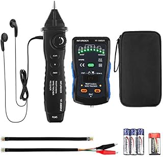 Wire Tracker INFURIDER YF-5900A Cable Finder Ethernet Tester Kit RJ11 RJ45 Line Finder Cable Toner for Wire Tracking, Network Cable Collation, Continuity Checking