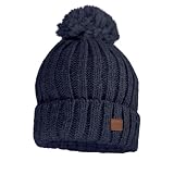 maximo Kids-Mütze, Rippe, Pompon Fleecefutter