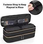 Trunab Double-Layer Card Game Case Fits Playmats | Playing Card Organizer Up to 988 Unsleeved Cards-Patented Design