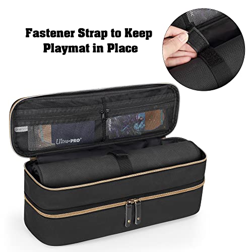 Trunab Dwuwarstwowe Etui do Gier Karcianych karta Pasuje do Playmats, Pudełek na Desce lub Yugioh, Kart PM, MTG, TCG, CCG