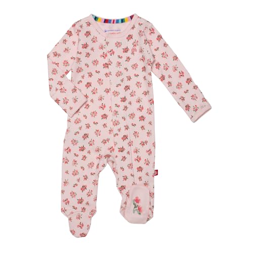 Image of Magnetic Me 100% Organic Cotton Magnetic Baby Footie Pajamas | Super Soft Cotton Fabric | Available in PRE - 24M