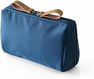 Small Cosmetic Bag Mini Portable Makeup Bag,1PC Small Makeup Bag for Purse,Travel Makeup Bag,Large Capacity Portable Cosmetic Bag,Large Capacity Travel Cosmetic Bag,Small Cosmetic Bag for Women,Blue