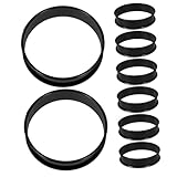 TOPPERFUN 8 Stück Teiliges aus Muffin Ringen Wiederverwendbare Mousse Mulden für Kuchen und Gebäck für DIY Desserts Spülmaschinengeeignet