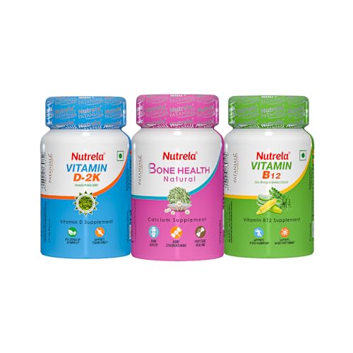 Image of Nutrela Combo Bone health Vitamin B12 & Vitamin D2k Capsule