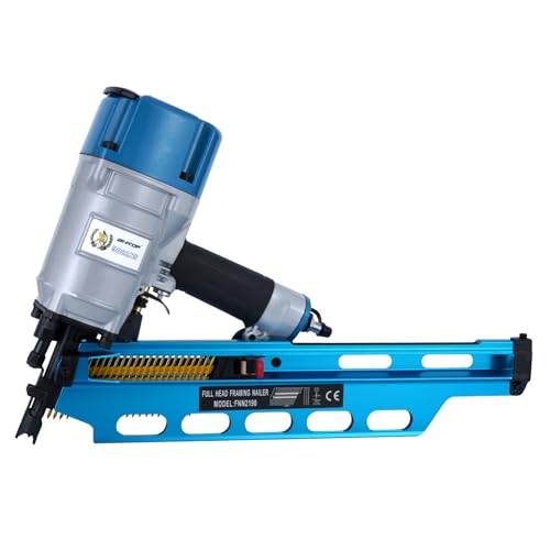 Image of Guatemala Style 9021NS Framing Nailer 21 Degree 3-1 /2 inch with Depth Adjustment Professional Air Nail Gun