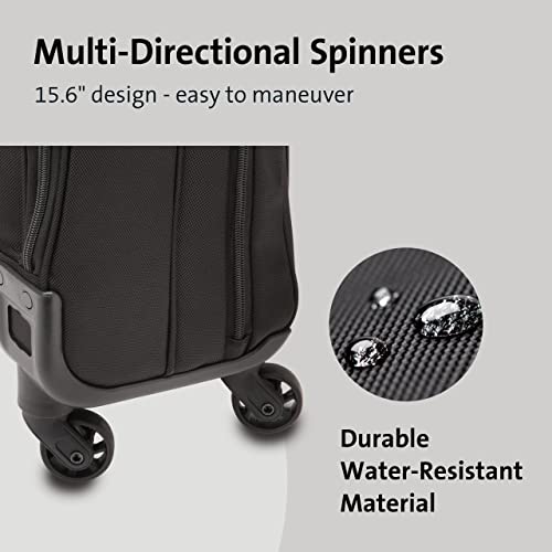 Image of Kensington Contour 2.0 Laptop Rolling Bag, Briefcase, Laptop Spinner, Laptop Roller Bag wheeled,15.6 inch, Water Resistant, Black (K60380WW)