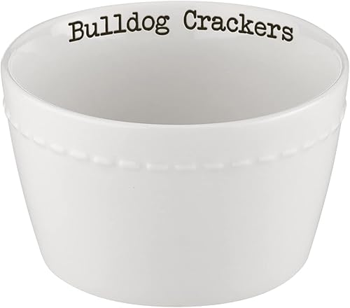 Miniatura 2 de 47th & Main Vajilla de cerámica con temática de fútbol, juego de condimentos de chile, Bulldogs