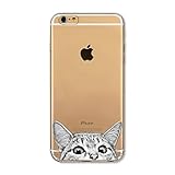 iPhone 6 / 6s , TPU Ultra Slim Silicone Case Cover for Apple - Dogs and Cats Series (Egyptian Mau)